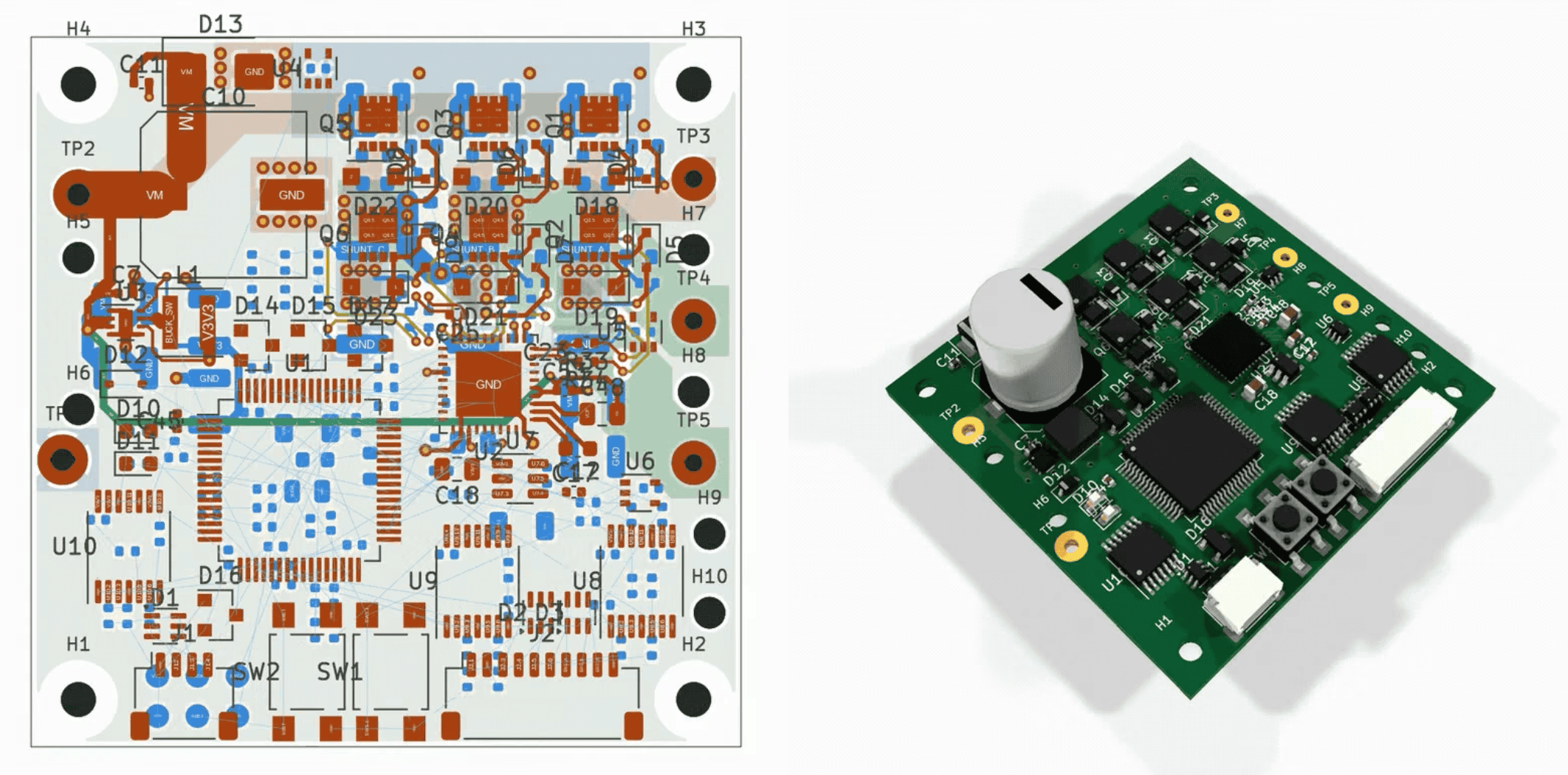Astra 在 KiCad 里完成电路板布线